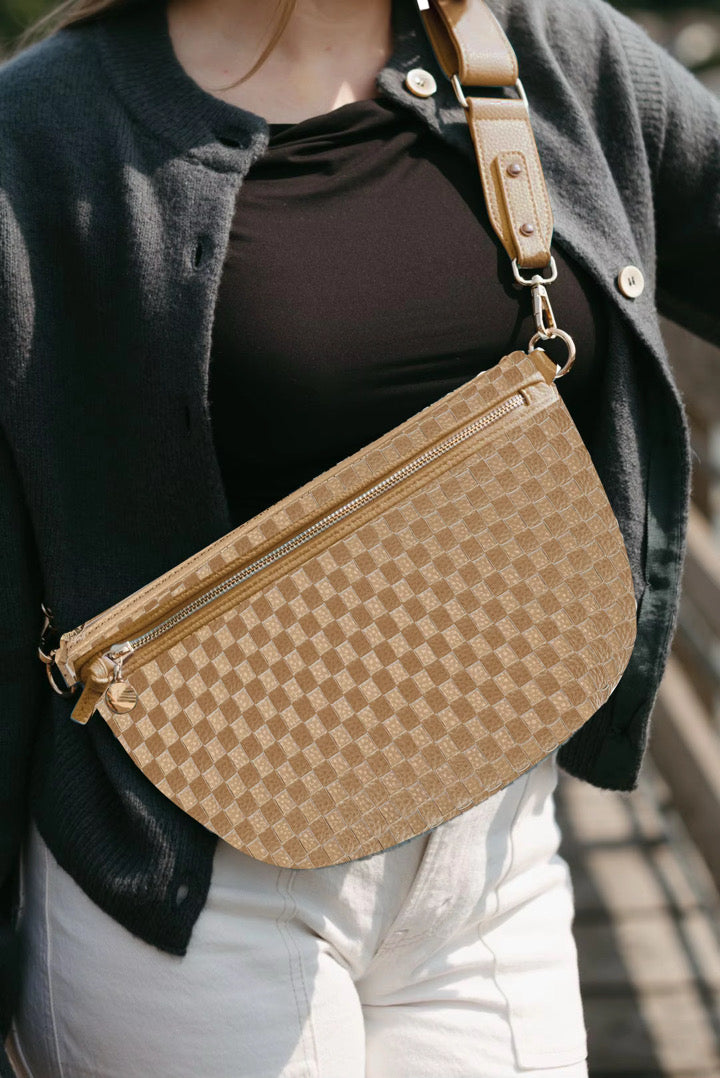 Lumi Woven Crossbody Bag