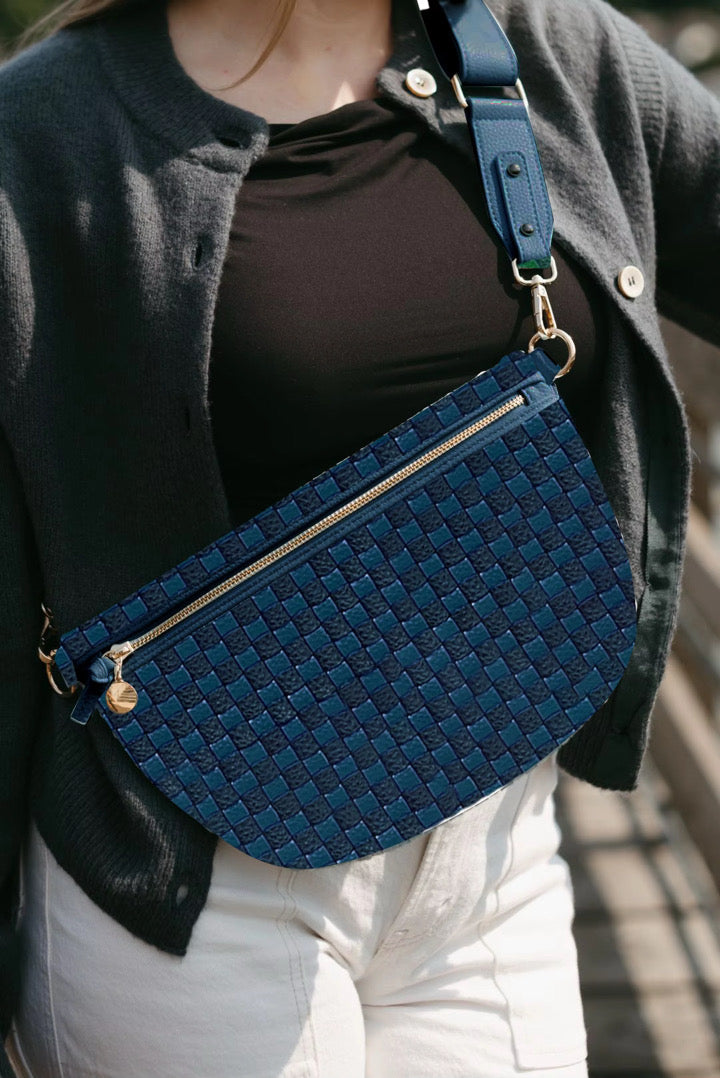 Lumi Woven Crossbody Bag