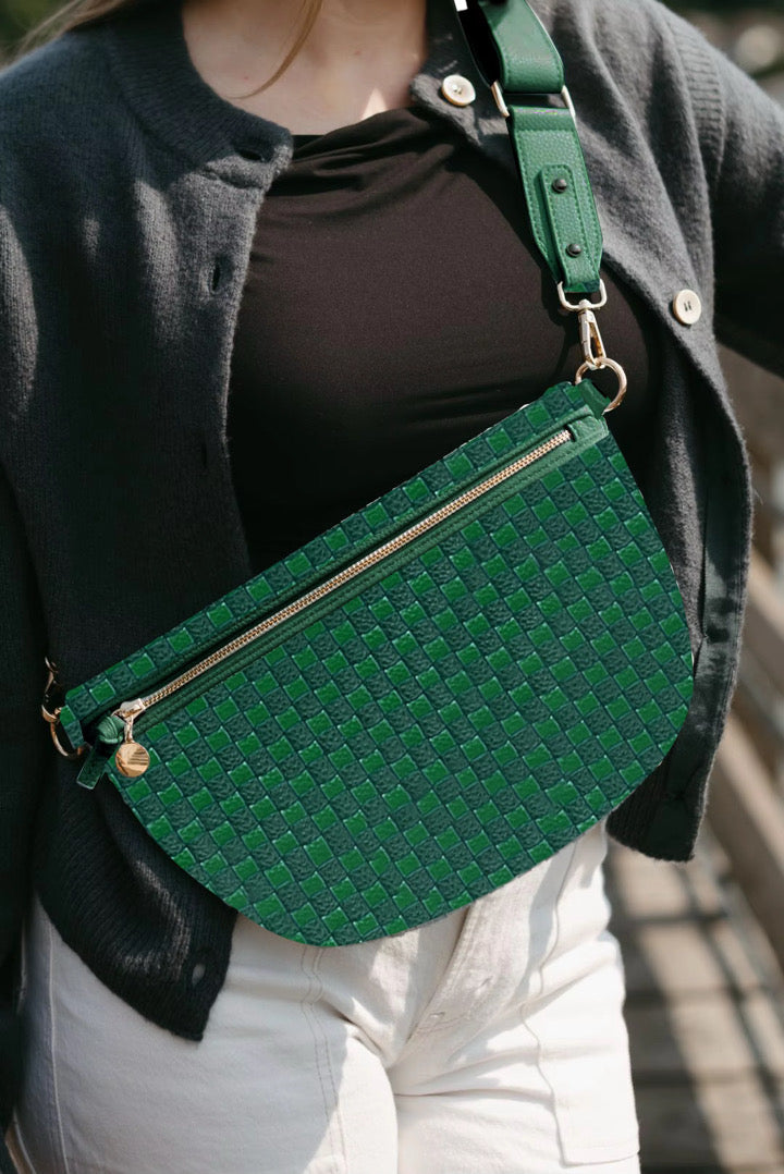 Lumi Woven Crossbody Bag