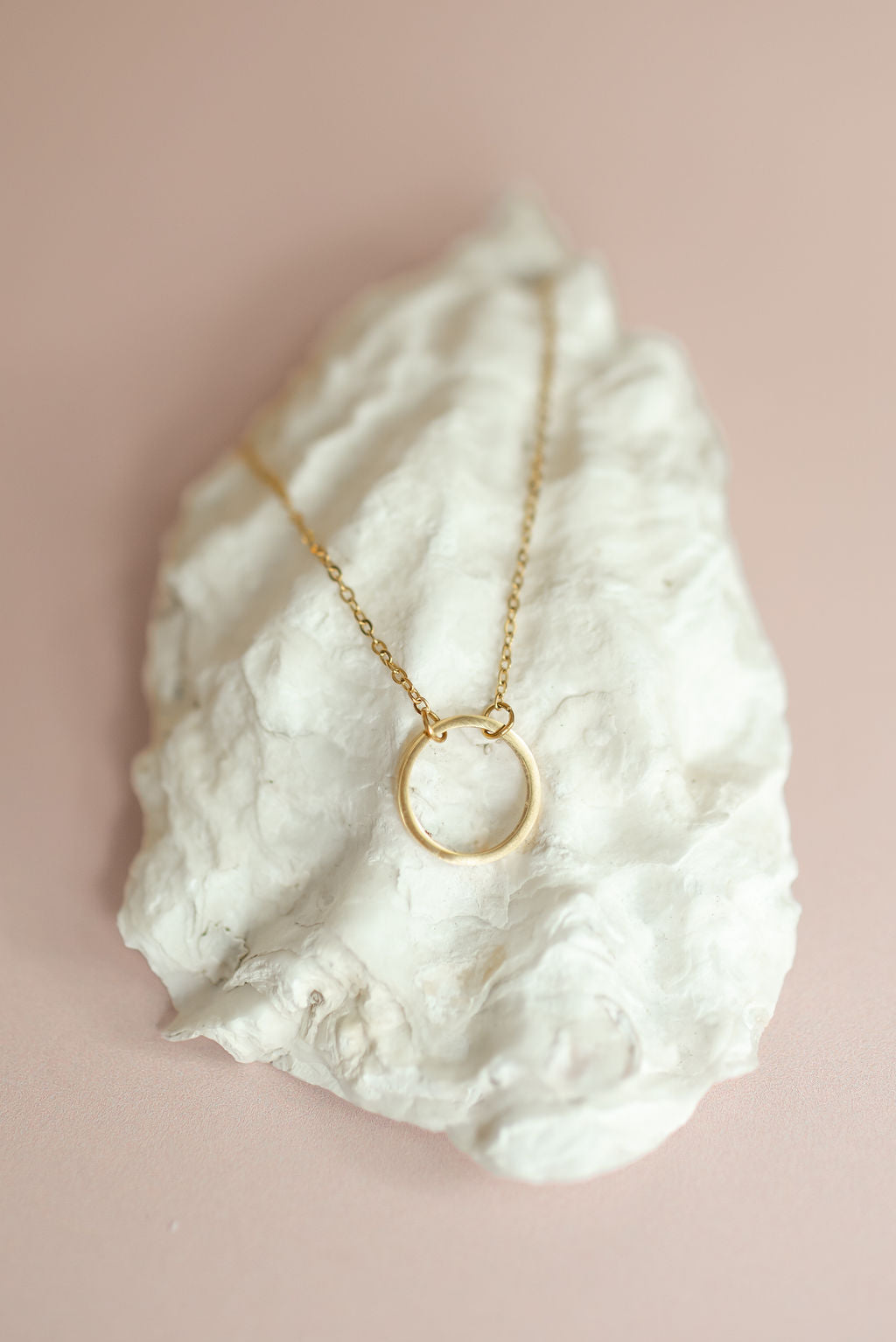 Sol Circle Gold Necklace