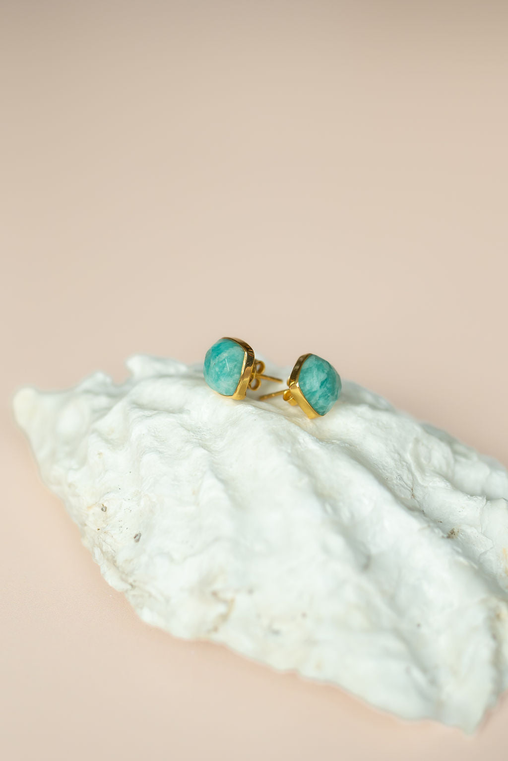 Azure Tide Amazonite Studs