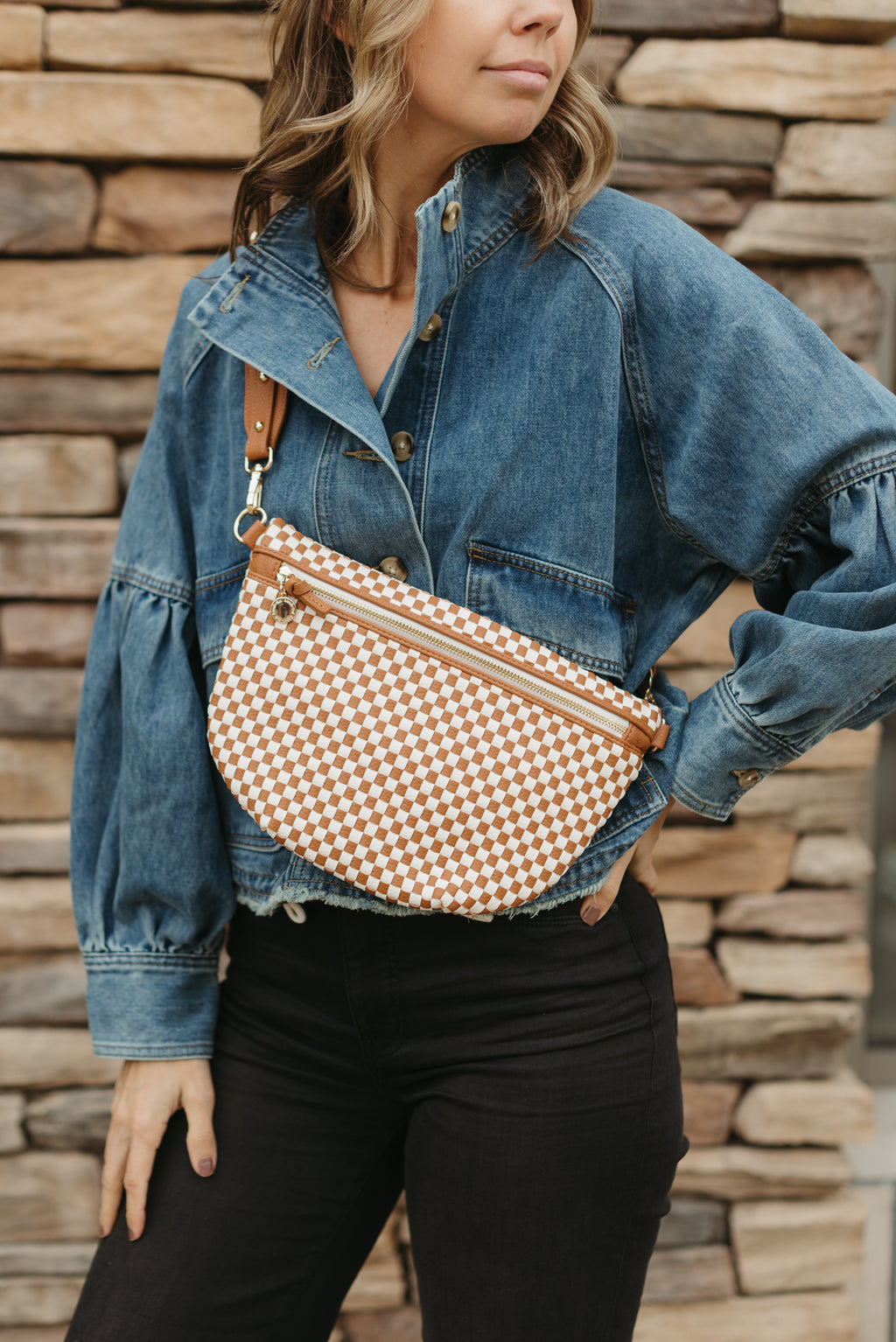 Lumi Woven Crossbody Bag