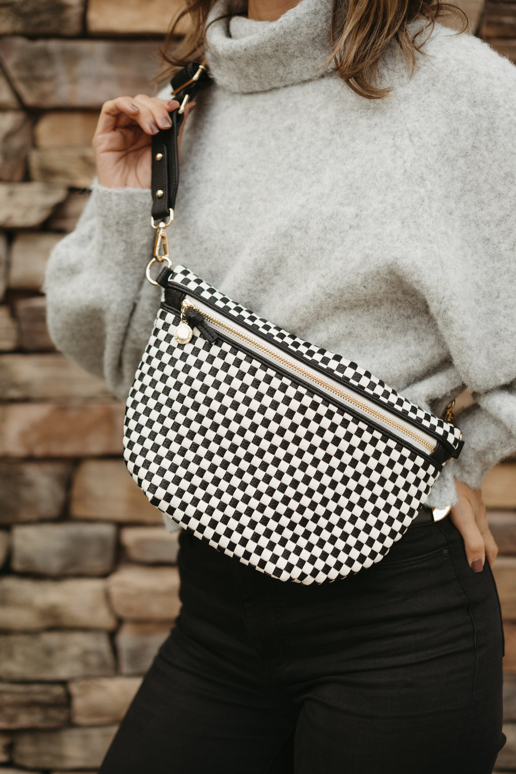 Lumi Woven Crossbody Bag