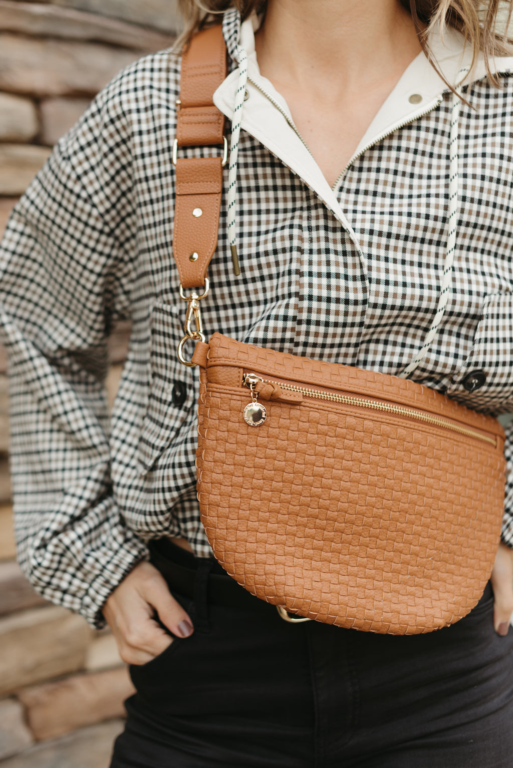 Lumi Woven Crossbody Bag