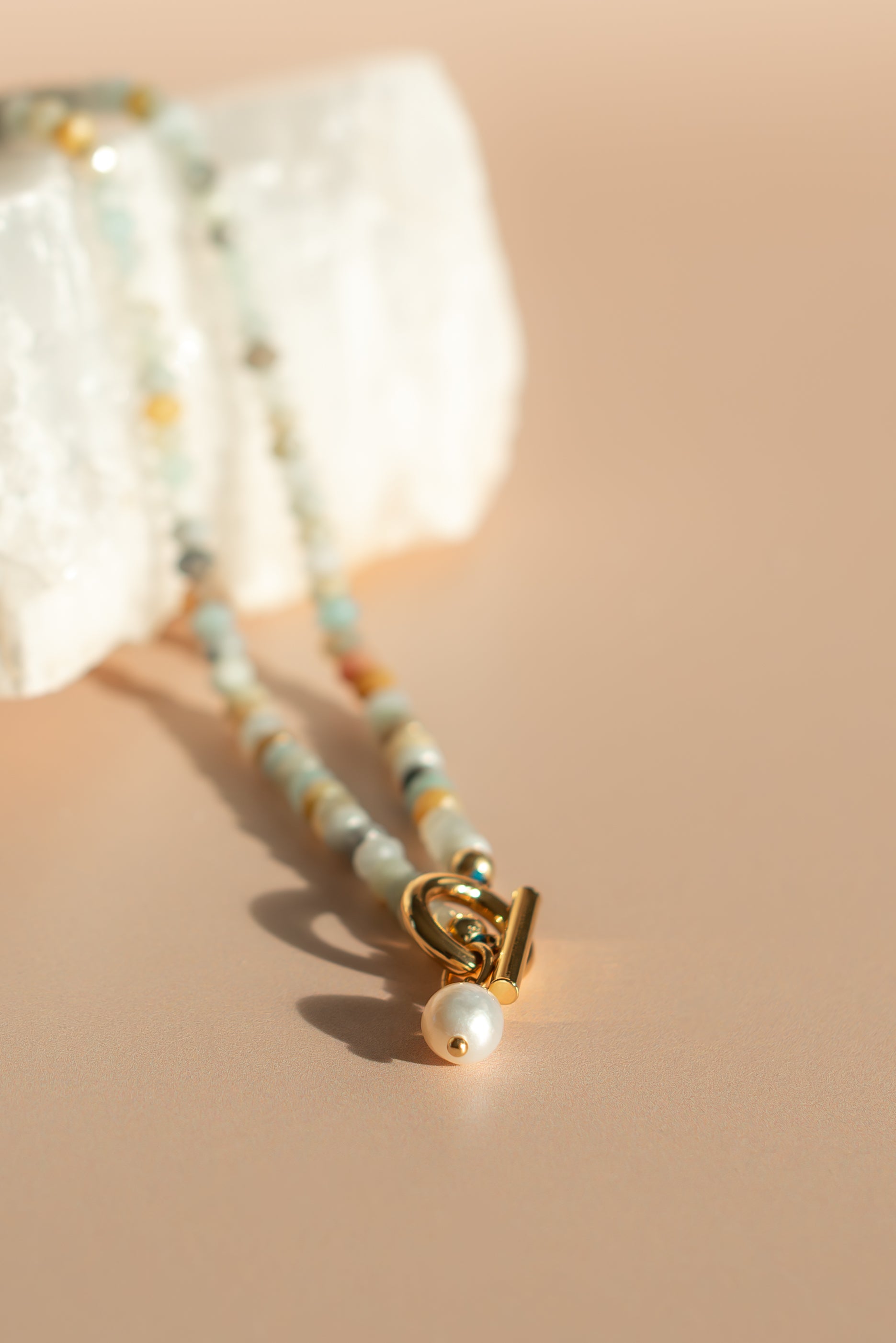 Seaglass Pearl Necklace